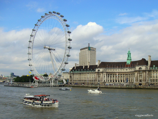 Cosa vedere a Londra in 5 giorni, la ruota panoramica London Eye.