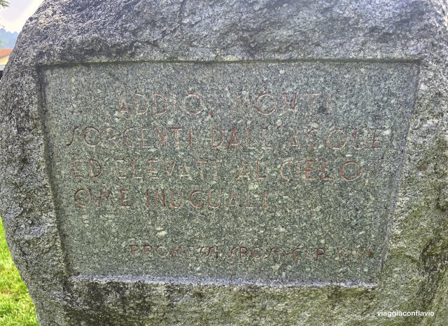 I luoghi dei Promessi Sposi: itinerario a Lecco sulle tracce di Renzo e Lucia. Il Sasso Addio Monti.
